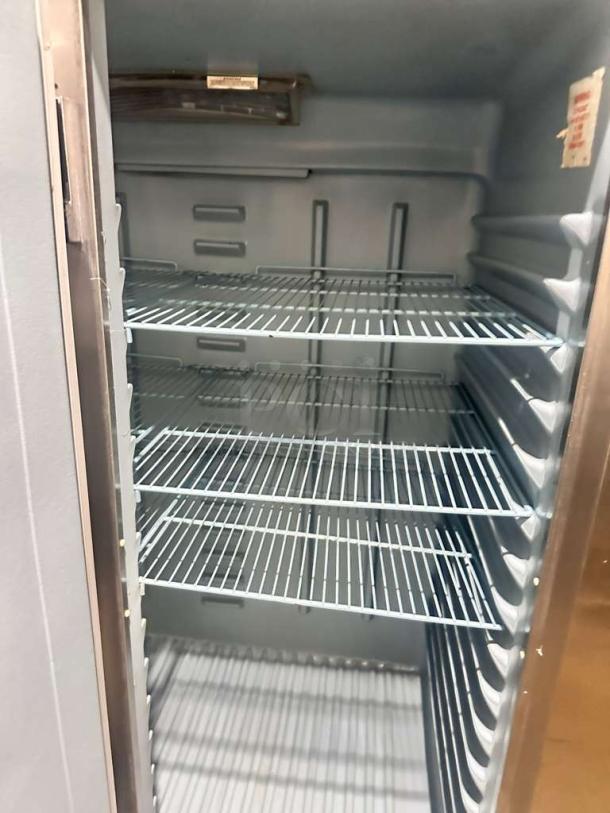 Delfield 6000XL double door freezer, superb condition, five shelves, clean interior, 115V, fully tested and working.