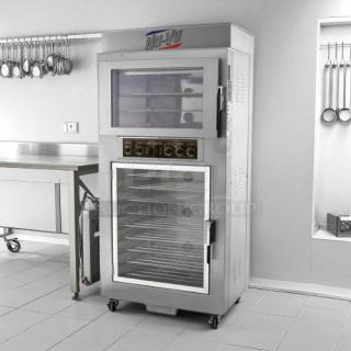NU-VU SUB-123P oven proofer combo in great condition, 240V, fully tested. Stainless steel body, dual compartments, on wheels.