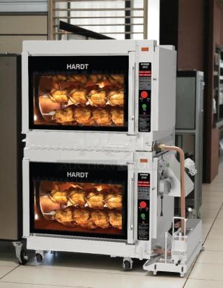 Hardt Inferno 4500 natural gas double-stacked commercial rotisserie oven, excellent condition, fully tested and working.