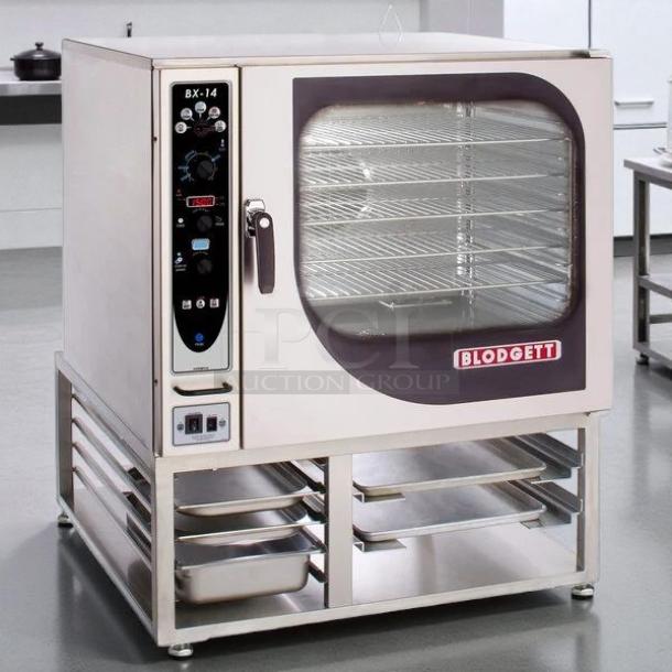 Blodgett BX-14G-NAT combi oven in excellent condition, natural gas, manual controls, tested and working.