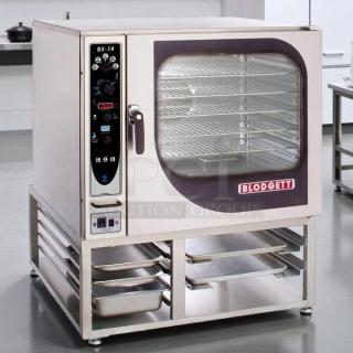 Blodgett BX-14G-NAT combi oven in excellent condition, natural gas, manual controls, tested and working.