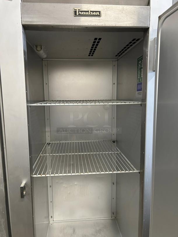 Traulsen G10010 30" G Series refrigerator, solid door, right-hinged, interior shelves, tested and working condition.