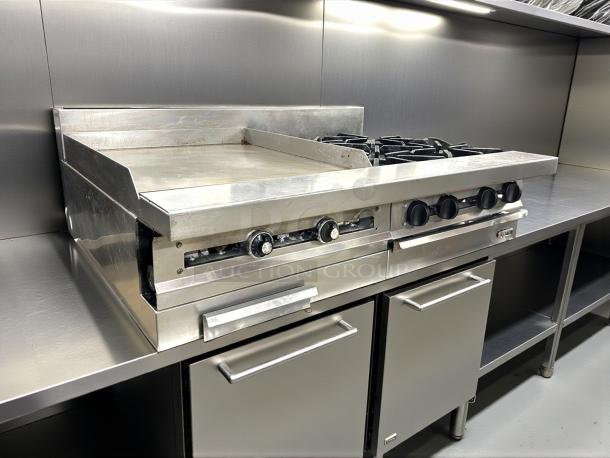 Jade Range countertop gas range with 24” griddle and 4 burners, in excellent condition.