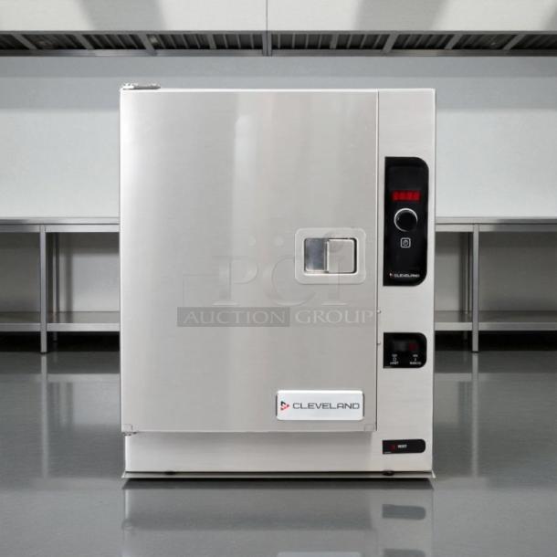 Cleveland 22CET6.1 SteamChef™ countertop steamer, holds 6 pans, stainless steel, tested and working, 208v/1ph.