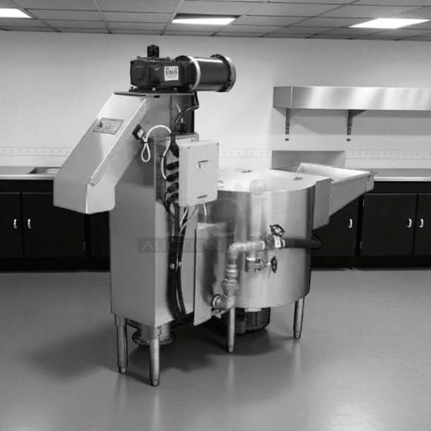 Hobart WPS1260 WastePro 1260 lb/day pulper, stainless steel, motorized drain valve, tested and working condition.