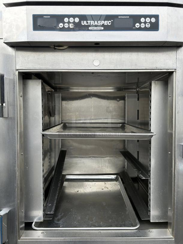 Victory RFS-1D-S1-HD-HC single split door refrigerator & freezer, dual temp, in great condition with Ultrasec VTemp control panel.