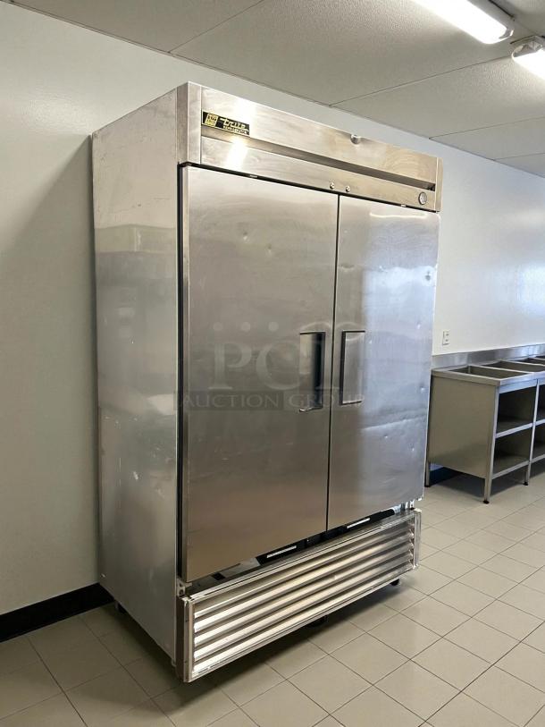 True T-49-HC 54" reach-in refrigerator in excellent condition, stainless steel, double solid doors, tested and working.