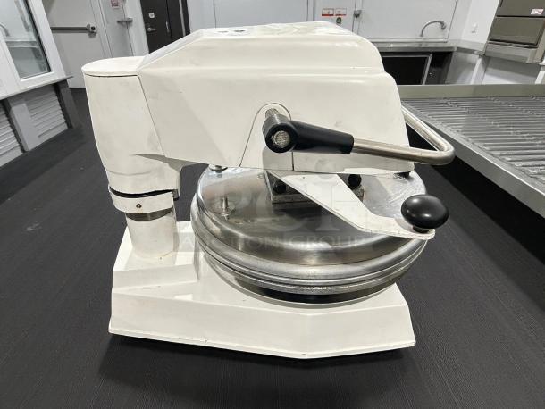 Proluxe Endurance Pro X2 DP2010SE 12" dough press, dual-heat, manual, heavy-duty, tested and working, clean condition.