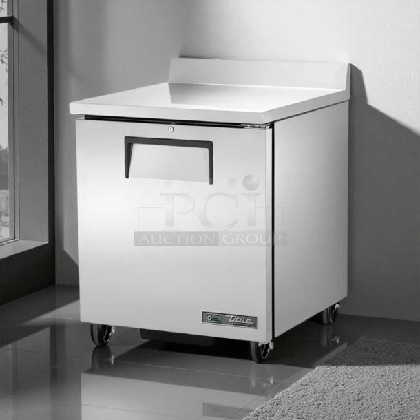 True TWT-27-HC worktop refrigerator, excellent condition, 28" wide, single right hinge door, 115v, tested and working.