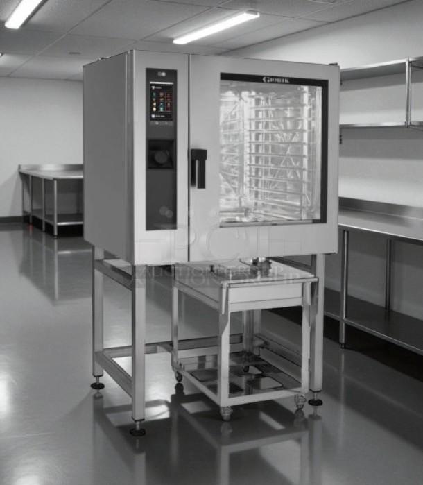 BKI ETE102R combination oven, electric, boilerless, holds 10 full sheets, great condition, tested and working.