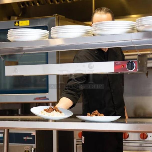 Brand new Avantco 36" strip warmer, model 177sw36tha, with toggle control, 120V, 850W. Ideal for food service.