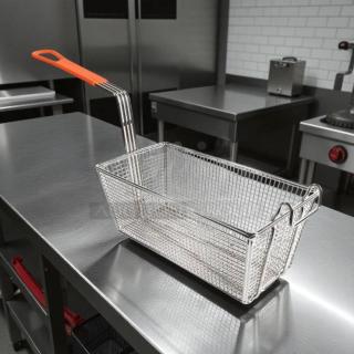 Brand New!!! - Winco FB-10 Fryer Basket w/ Coated Handle & Front Hook, 12 1/4