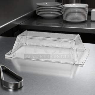 Brand new Star 45SG-1D single door sneeze guard for hot dog roller, clear plastic, pristine condition, essential find.