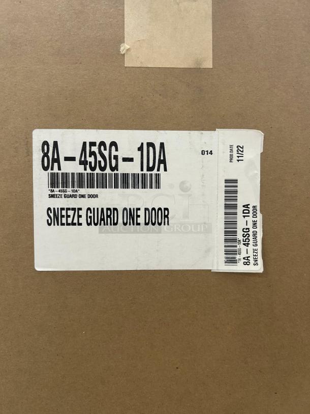 Brand new Star 45SG-1D single door hot dog roller sneeze guard box. Label details model 8A-45SG-1DA, prod date 11/22.