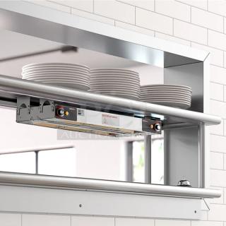 Brand new ServIt 24" double strip warmer SWD-24IC, dual adjustable infinite controls, 120V/1000W, ideal for kitchens.