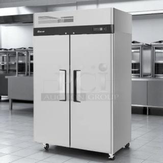 Turbo Air M3F47-2 double door reach-in freezer, outstanding condition, self-cleaning condenser, 115V, tested and working.