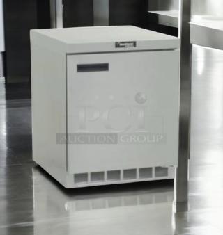 Delfield UC4427N-DHL undercounter refrigerator, stainless steel, 27", excellent condition, 115V, fully tested, compact size.