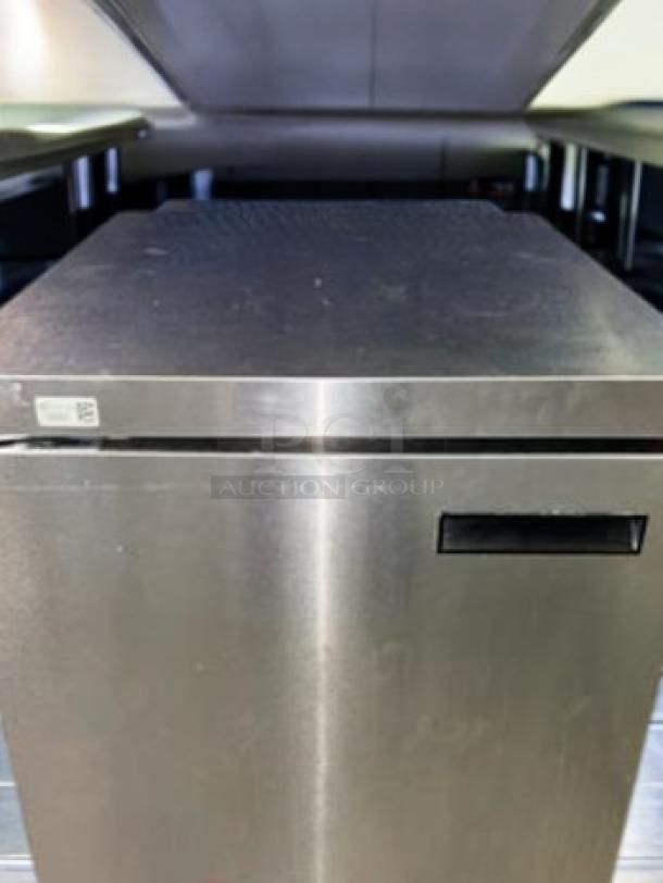 Delfield UC4427N-DHL undercounter refrigerator, 27", stainless steel, outstanding condition, 115V, compact design, fully tested.