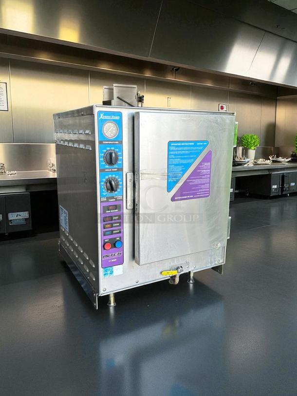 Intek XS208-8-3000 electric steamer oven, superb condition, 208V/3 phase, with control panel, fully tested and working.