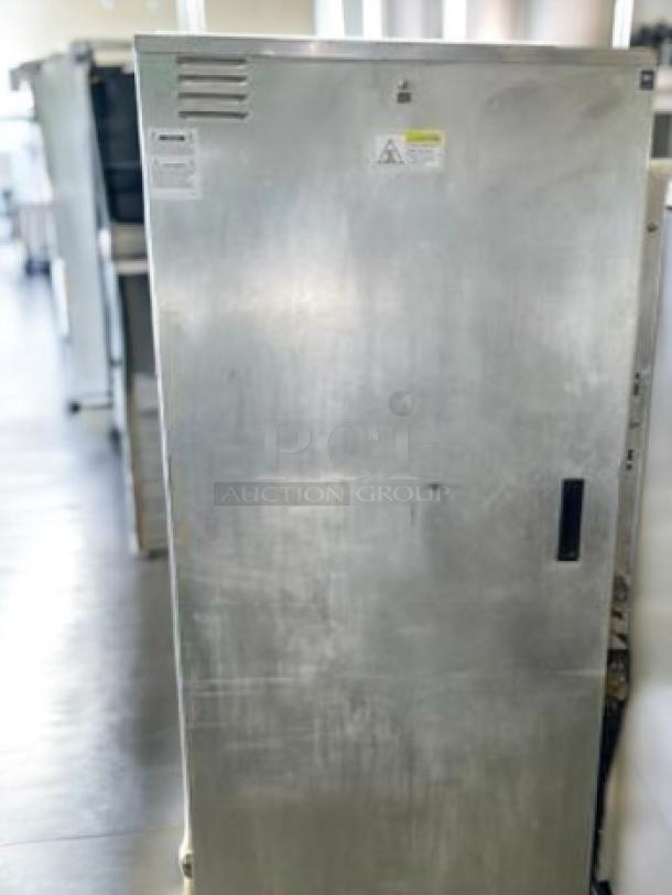 Cres Cor H137UA12D full-height mobile heated holding cabinet, 12-pan capacity, in outstanding condition, fully tested and working.