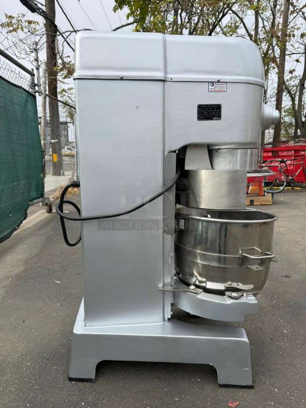 PREPPAL PPM-60 heavy duty floor mixer by Atosa, metallic finish, commercial use, visible labels, excellent condition.