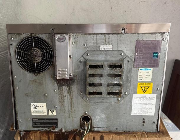 Turbo Chef NGC High Speed Ventless Convection Oven, Model: TORONADO. Metal exterior with fan, labels, and warning signs. Used condition.