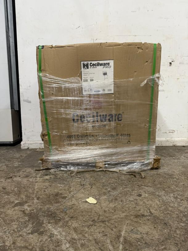 Brand new Cecilware Pro Fryer, model FMS504LP, 50 lb vat, liquid propane, in original unopened box.