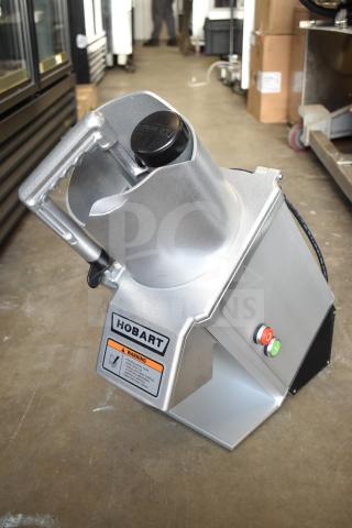 Brand new Hobart FP150-1 food processor, scratch and dent, 2022 model. Continuous feed, 110-120 volts, 1 phase.