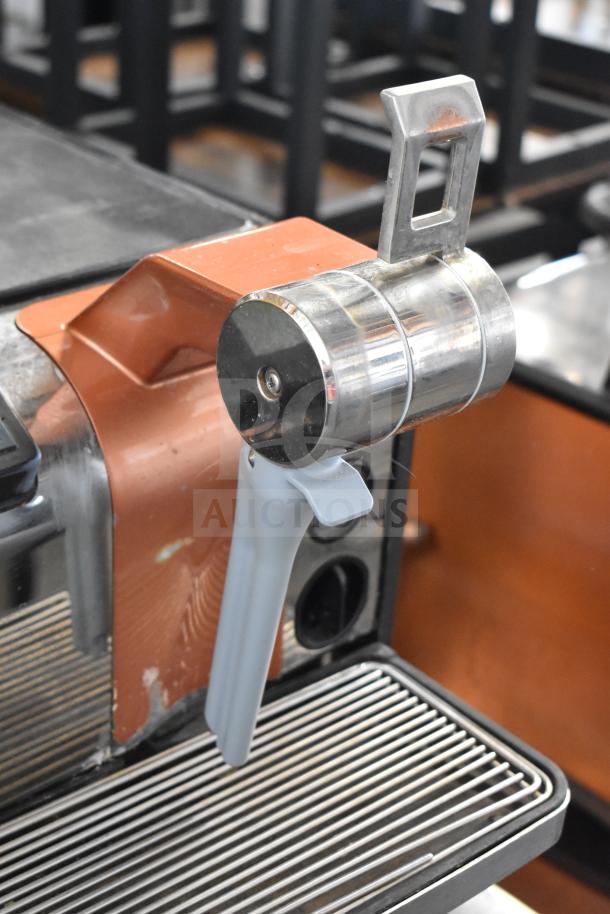 2019 Thermoplan Mastrena M2-CS espresso machine with steam wand; stainless steel, 250 volts, 1 phase, commercial-grade.