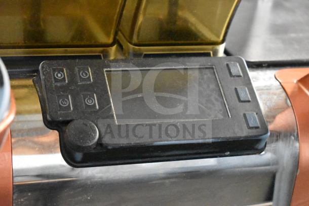 2019 Thermoplan Mastrena M2-CS commercial espresso machine control panel, stainless steel, automatic, 250V, 1 Phase.