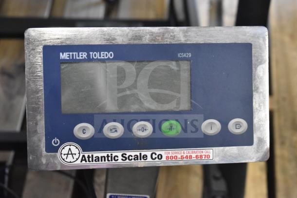 Mettler Toledo ICS4x9-1 commercial combi bench scale, digital display, visible wear, 100-240 volts, 1 phase.