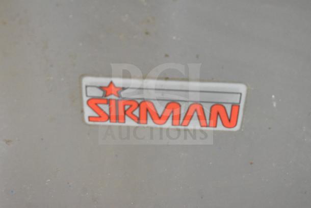 Sirman IS V25 IDRA VERT commercial sausage stuffer, 220V, floor style, with Sirman logo. Ideal for professional kitchens.