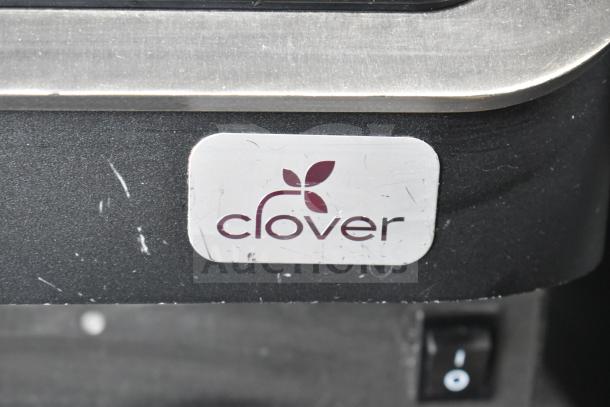 Clover 1S Countertop Automated Coffee Brewer, 200-240V, logo visible, slightly scratched finish, premium model.