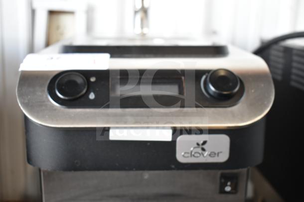 Clover 1S Countertop Single-Cup Coffee Brewer; premium, automated, 200-240V, 1 Phase; Clover logo visible.