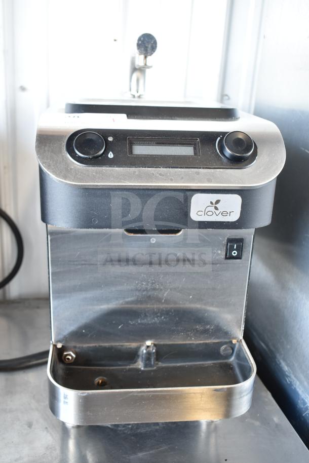 Clover 1S Countertop Automated Coffee Brewer, single-cup model, 200-240V, 1 phase, stainless steel, premium condition.