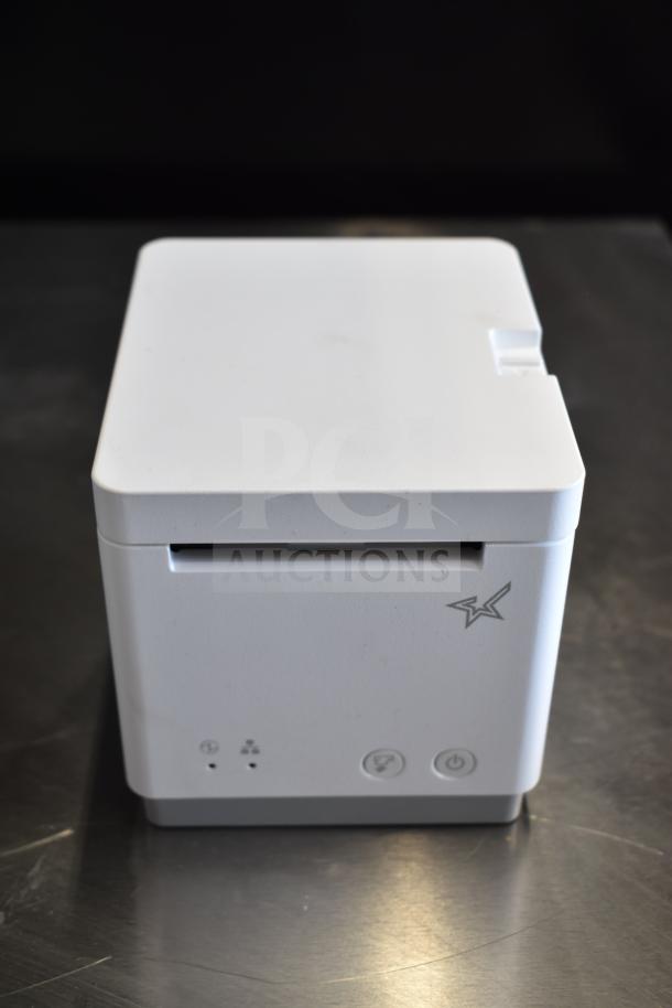 C-Print2 MCP20 WT US Receipt Printer, white, compact design, power and status indicators visible, excellent condition.