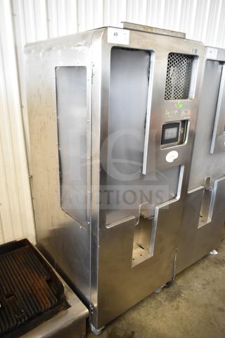 JBT 2ND-GEN-MFJ-HE Fresh N Squeeze citrus juicer, commercial floor style, stainless finish, on casters, 115V, 1 phase.