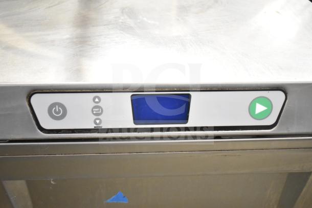 Hobart LXLH Commercial Undercounter Dishwasher, 120/208-240V, 1 Phase, stainless steel, digital controls, used condition.