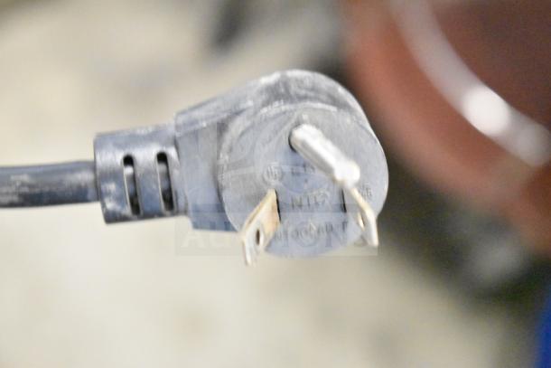 Power plug for a 2017 Delfield 406P-STAR2 commercial cooler, 115 volts, 1 phase.