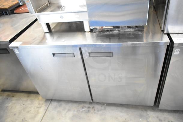 2016 Delfield UC4048P-STAR undercounter cooler, stainless steel, 2-door, commercial use, 115V, good condition.