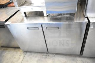 2016 Delfield UC4048P-STAR undercounter cooler, stainless steel, 2-door, commercial use, 115V, good condition.