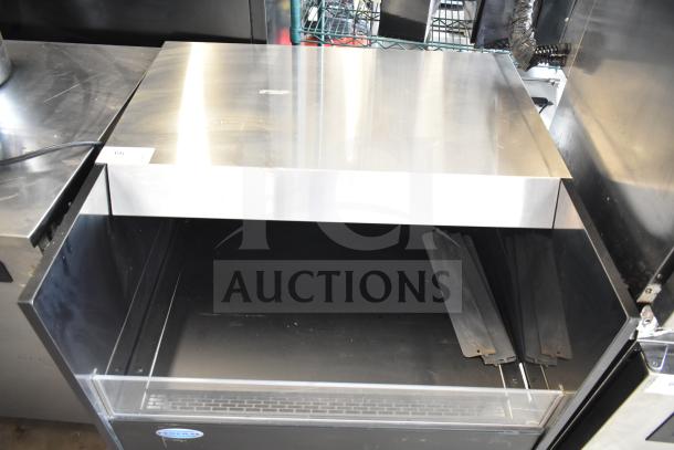Federal Industries SSRVS3633 36" refrigerated self-serve counter case, stainless steel top, 120V, 1 Phase, clean condition.