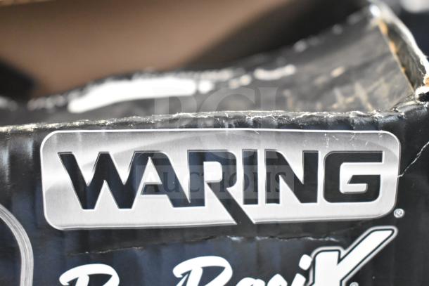 Waring BB145S BevBasix bar blender in original box, 32 oz stainless steel container, 120 volts, 1 phase.