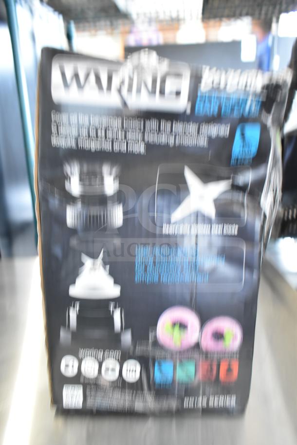 Waring BB145S BevBasix 32 oz. commercial bar blender in original box with stainless steel container; 120 volts, 1 phase.