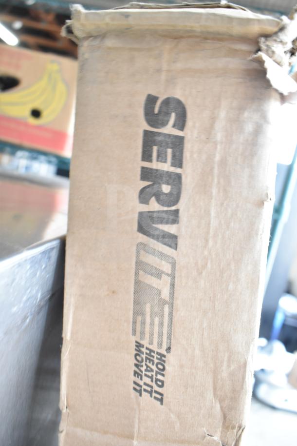 BRAND NEW SCRATCH AND DENT! ServIt 423SW60INHDBLA 60" Double Strip Warmer, dual controls, boxed; 120V, 2,200W.