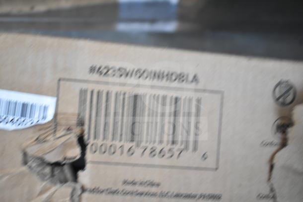 BRAND NEW SCRATCH AND DENT! ServIt 423SW60INHDBLA 60" Double Strip Warmer, dual controls, 120V, 2,200W, visible damage.