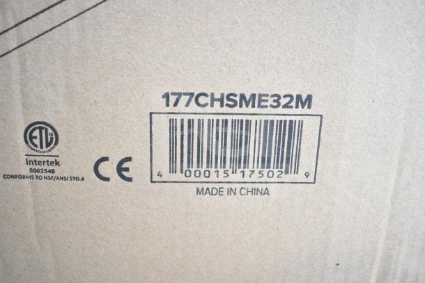 "Brand new Avantco 177CHSME32M 32” cheese melter, stainless steel, with steel racks, 208/240V, scratch and dent, made in China."