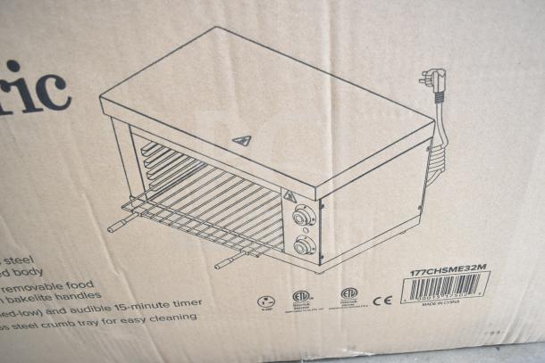 BRAND NEW Avantco 177CHSME32M Commercial Cheese Melter, scratch and dent, stainless steel, 32", 208/240 Volts, with steel racks.