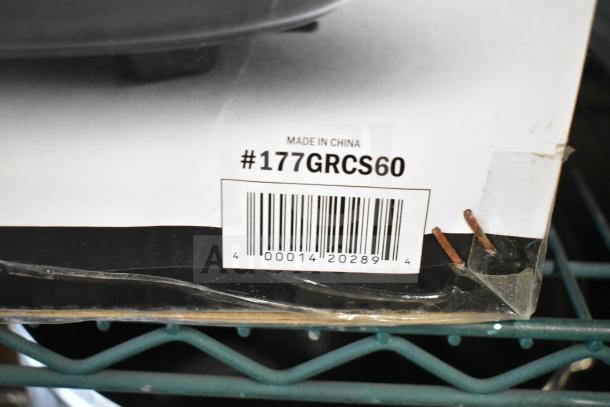 BRAND NEW Galaxy 177GRCS60 60 Cup Electric Rice Cooker/Warmer, 120V, labeled "Made in China", minor box wear.