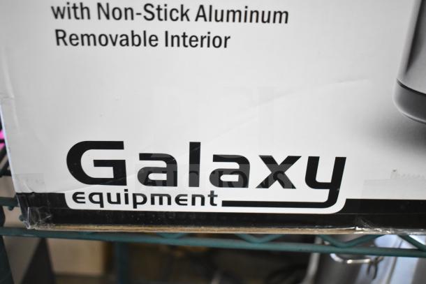 BRAND NEW SCRATCH AND DENT Galaxy 177GRCS60 60 Cup Electric Rice Cooker with non-stick interior, 120V, 1 Phase. Box shows minor wear.